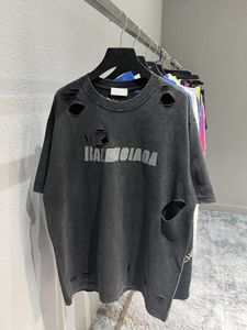 París Corto Francia Impresión Camisas Balencaigalies Europa Carta de lujo Gráfico Balencigalies Diseñador Moda Hombres Manga para hombre Camiseta T Mujer Ropa Casua