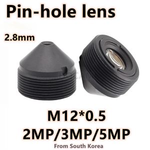 Partes 5MP 2MP Lente de agujero de agujero de cono de 2.8 mm con filtro IR para cámara de seguridad CCTV M12*0.5 Formato de imagen de montaje F2.4 Viewangle coreano