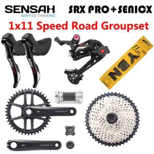 Pièces Sensah Srx Pro 1x11 Speed 11s Road Bike Groupset STI R / L SHIFTER DERAULLEURS GR3 CRANKSET CASSETTE LAVELBIKES CYCLOCROSS