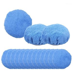 Partsworld, paquete de 16 almohadillas para pulir automóviles, capó de 5 a 6 pulgadas, cubierta de pulido de microfibra suave, productos para el cuidado1