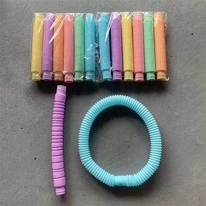 Fête 2.9 cm Pop Tubes sensoriel Fidget jouet autistique Fidgets pour enfants enfants soulagement du Stress double couleur bricolage épissage jouets