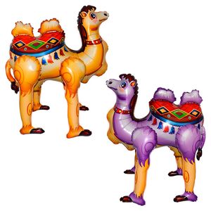 Globos de fiesta DIY 4D Walking Alpaca Camel Foil Globos Jungle Animal Balloons Desert Camel Theme Decoraciones para fiestas de cumpleaños Decoraciones para el hogar Juguetes 230625