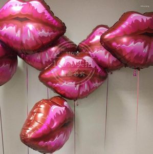 Decoración de fiesta, 1/3 Uds., 75 75cm, Globos de papel de aluminio para labios, Globos de amor, globo de labios rosa y rojo para el Día de San Valentín, cumpleaños, helio, decoración de boda