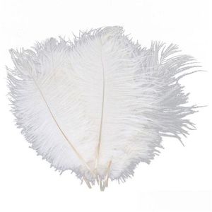 Décoration De Fête 10 Pcs Blanc Plume D'autruche Plume 20-25 Cm Pour Centre De Table Décor Fourniture Feative Drop Livraison Maison Jardin Festive Supp Dhnqh