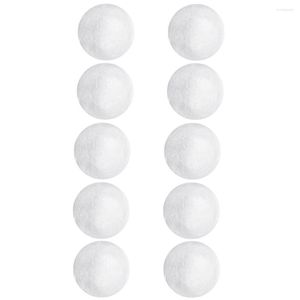 Décoration de fête 10 boules de mousse blanches sphères de 7,6 cm en vrac – matériaux ronds lisses en polystyrène styromousse pour les arts, l'artisanat, l'ornement de bricolage