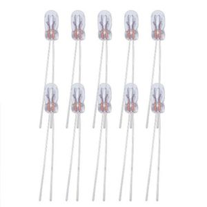 Décoration de fête 20 pièces Miniature 3mm 12V T3 lampe ampoule à incandescence Filament halogène voiture Audio indicateur de vitesse ampoules de tableau de bord