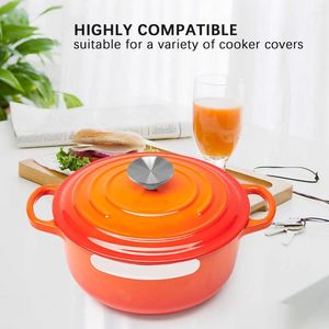 Bouton de four hollandais en acier inoxydable, 2 pièces, couvercle de remplacement pour poignée Le Creuset/Aldi/Lodge, décoration de fête