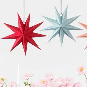Décoration de fête 30cm neuf étoiles de papier pourbis lanternes colorées suspendues décorations d'anniversaire de mariage.