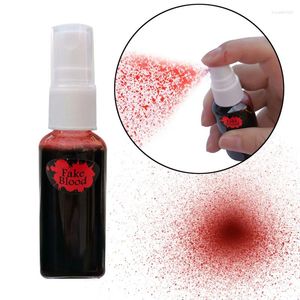 Décoration de fête 30ml Halloween Cos Ultra-réaliste faux jet de sang maquillage Zombie Vampire dents accessoires hématopoïétiques