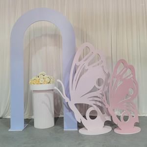 Décoration de fête papillon toile de fond bébé douche panneau support mariage mariage arc Fot anniversaire