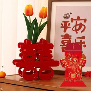 Décoration de fête de mariage chinois enveloppe rouge lywed pour couples Idées de fournitures de mariage 3D Pocket
