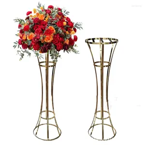 Party Decoration Gold Flower Rack moderne 39 pouces Table de mariage Central Piete Événement Road Flowers Flowers Flowers Home El