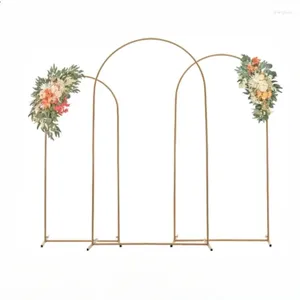 Décoration de la fête Golden Arch Frame de mariage Tell de mariage Stands arqué le kit d'affichage du support de support de tube rond