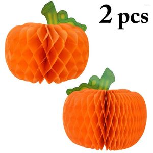 Party Decoration Halloween Honeycomb Ball Cute Pumpkin Design Paper Tissue Papier Home Garden DIY DIY DÉCORATIONS