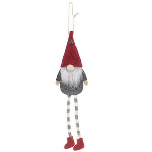 Décoration de fête Gnome en peluche ornements de noël forêt vieil homme jambes suspendues poupée pendentif créatif nain sans visage