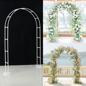 Décoration de fête PVC arc de mariage fleur cadre support ballon Support extérieur pelouse décor fournitures bébé douche anniversaire toile de fond