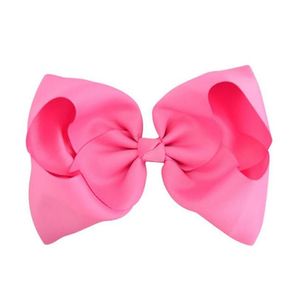 Fête favorable 20 couleurs Couleur de bonbons 8 pouces Baby Ribbon Bow Clips Hairpin Clips Filles Large Bowknot Barrette Kids Hair Cows Accessoires Dheg6