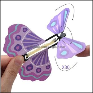 Party Favor 3D Magic Flying Butterfly Diy Novel Toy Diverses méthodes de jeu Props Tricks Jja152 Drop Delivery Home Garden Festive Su Ot2Gi