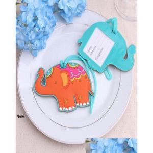 Party Favor 50pcs Lucky Elephant Lage Tags Baby Shower Faveurs Cadeaux de mariage Cadeau Compagnie aérienne Cadeaux créatifs Rra19095613953 Drop Deli Dhx60