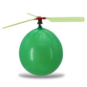 Hélicoptère d'avion de ballon de faveur de fête pour des enfants remplissant des ballons de sifflet volant jouet cadeau de bébé jouets de travail à la main colorés