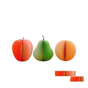 Party Favor Creative Fruit Shape Notes Papier Mignon Apple Citron Poire Stberry Memo Pad Sticky School Office Supply T2I52187 Drop Delive Dhy4K