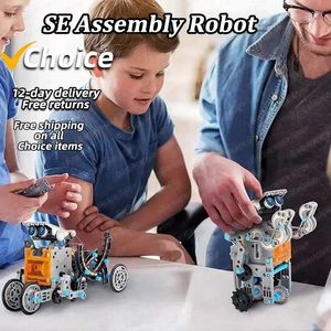 Parti favorable Kit de robot solaire éducatif Expérience de bricolage Assemblée puzzle Toy Car 13 en 1 Fun Intelligent Unleash Science Créativité