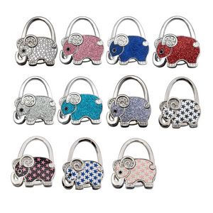 Fête favorable Fashion Handsbag Hook Elephant Purse Holder Bureau Anti-Slip Tote Sac Hangle Mariage d'anniversaire Gift Invité J0424