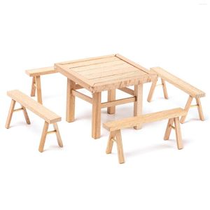 Favor de fiesta, silla de mesa de madera, juguete de montaje, estructura de espiga, casa de muñecas, muebles resistentes DIY