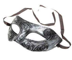 Fiesta Media cara Retro Guerrero romano griego Máscara de plata de Halloween Fiesta unisex Decoraciones de disfraces venecianos Máscaras de Mardi Gras para 5324641