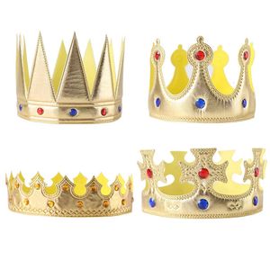 Chapeaux de fête Chapeau d'anniversaire Princesse Prince Couronne Joyeux anniversaire Couronne Cap Bandeau Fête d'anniversaire Bal Dress Up Fournitures Bandeau 231027