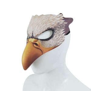 Máscaras de fiesta Máscara de águila 3D Carnaval de Halloween Máscara de animales Cuero de PU EVA Máscara de media cara Fiesta Mascarada Disfraces de cosplay Accesorios 230420