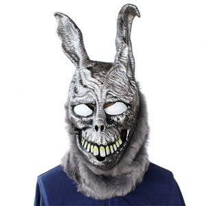 Masques de fête Masque de lapin de dessin animé animal Donnie Darko FRANK Le costume de lapin Cosplay Halloween Party Maks Fournitures 220826