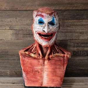 Party Masks Double Layer Face Cover Halloween Decoration Double-Layer Ripped Mask Bloody Horror Skull Mask Scary Cosplay Party Masks Decor 230814