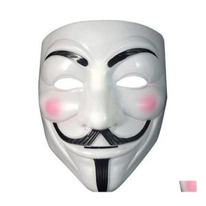 Masques De Fête Festive Vendetta Masque Anonyme De Guy Fawkes Halloween Costume De Déguisement Blanc Jaune 2 Couleurs Ph1 Drop Delivery Home Dhsnj