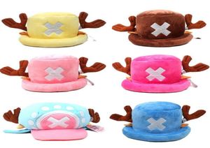 Masques de fête Chapeaux d'anime drôles One pièce Tony Chopper 2 ans plus tard Cap japonais Cosplay Plush Hiver Hat Femmes Femmes Hallow3094388