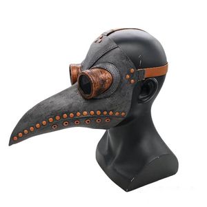 Party Masks Funny Medieval Steampunk Plague Doctor Bird Mask Latex Punk Cosplay Beak Adt Halloween Event Props280U Drop Delivery Hom Dhqd0