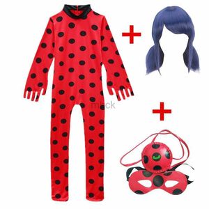 Party Masks Girls Anime Costumes Kids Red Spot Anime Character Cospaly Suit Halloween Girl Bodysuit Send Baby Mask HKD230801