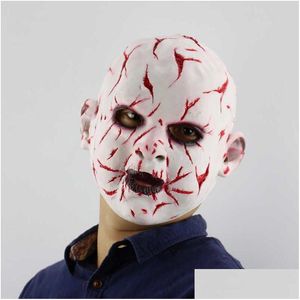 Masques de fête Halloween Chucky Masque Latex Costume Masques Fantôme Horreur Visage Mascarilla Devil Killer Doll Casque X0803 Drop Livraison Ho Dhamp