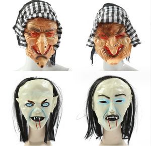 Máscaras de fiesta Máscara de bruja de terror de Halloween Scary Black Shawl Sile Cosplay Devil Drop Delivery Home Garden Suministros festivos Dhgu