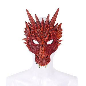 Máscaras de fiesta máscara de halloween mardi gras prom carnaval fiesta PU espuma 3D animal dragón máscara 230420