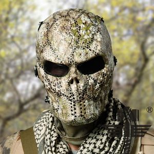 Masques de fête Masque de fête d'Halloween Chefs M06 Crâne Visage intégral Airsoft Paintball Tactique CS Équipement Équitation Protection Horreur Cadeau de fête 230523