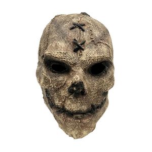 Máscaras de fiesta Horror Máscaras de espantapájaros realistas Cosplay Disfraz de Halloween para adultos 220823