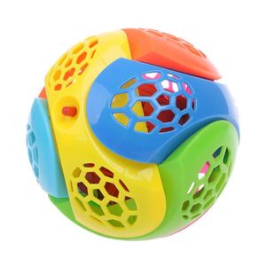 Masques de fête Puzzle Sauteuse Sauteuse Clignotant Ballon Ballon Ballon Dancé LED Lumière Musique Enfants Jouet Assemblez Blocks