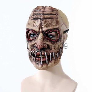 Máscaras de fiesta Scary Terror Demon Masks Hard Cool Halloween Horror Cosplay Exorcist Mask Zombie Juegos de rol Máscara de fiesta Capucha Cabeza completa x0907