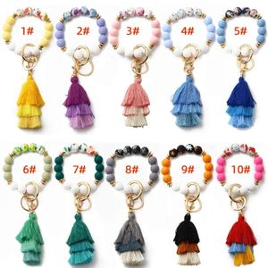 Fashion Fashion Fashion Boho Fil Bracelet en silicone imprimé coloré Bracelet en gros 0409