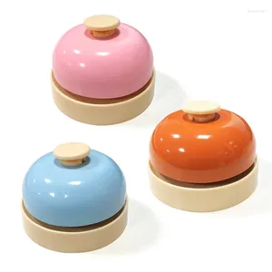 Fournitures de fête mignonnes Hand Bell Children's Paipai Toy Good Morning Ring to Call Meal Tool Pet Toys for Baby Ringbell Commande cadeau