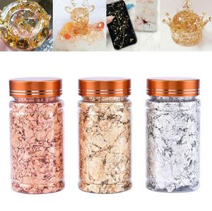 Suministros para fiestas Grado alimenticio Hoja de oro genuino Schabin Flakes 2g 24K Platos decorativos de oro Chef Art Herramientas de decoración de pasteles SN4932