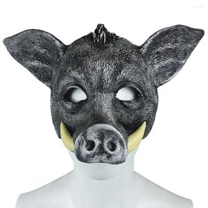 Masques de visage de cochon en mousse PU, fournitures de fête, masques de sanglier 3D, tête de Cosplay d'animal, jeu de rôle Sexy, accessoires de Costume d'halloween