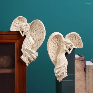 Suministros de fiestas Resin Angel-Wings Escultura PO Marco Decor Decor Kit Crafts Ornament para festival o bodas