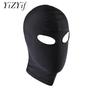 Party Supplies Unisexe Men Femmes Cosplay Face Mask Spandex Open Eyes Open et bouche Headgear Black Full Hood for Role Play Costume